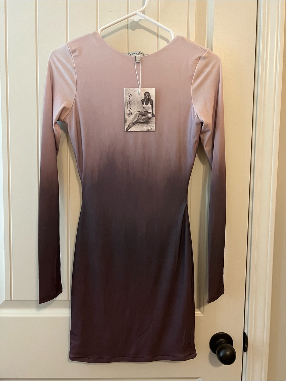 NWT Ramona LaRue Paris Mini Dress Espresso Dip size xs/s